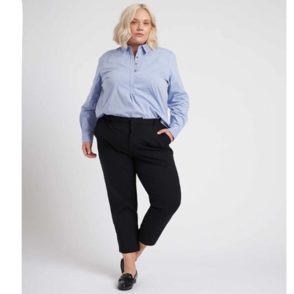 Universal Standard Cigarette Pants in Black Style USPA0258 - Picture 1 of 11